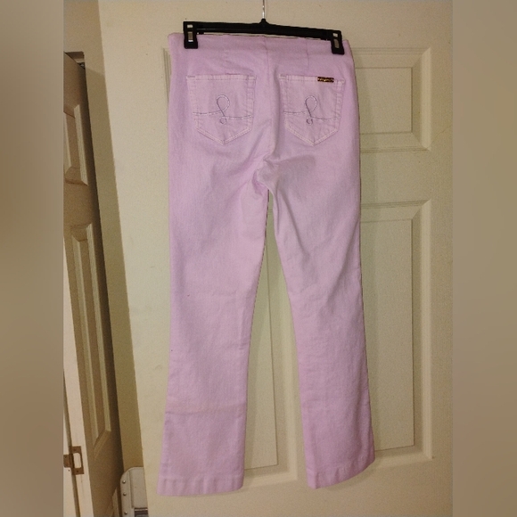 Women's Lilly Pulitzer Ocean Cay High Rise Crop Lilac Freesia Size 0 - Picture 5 of 10